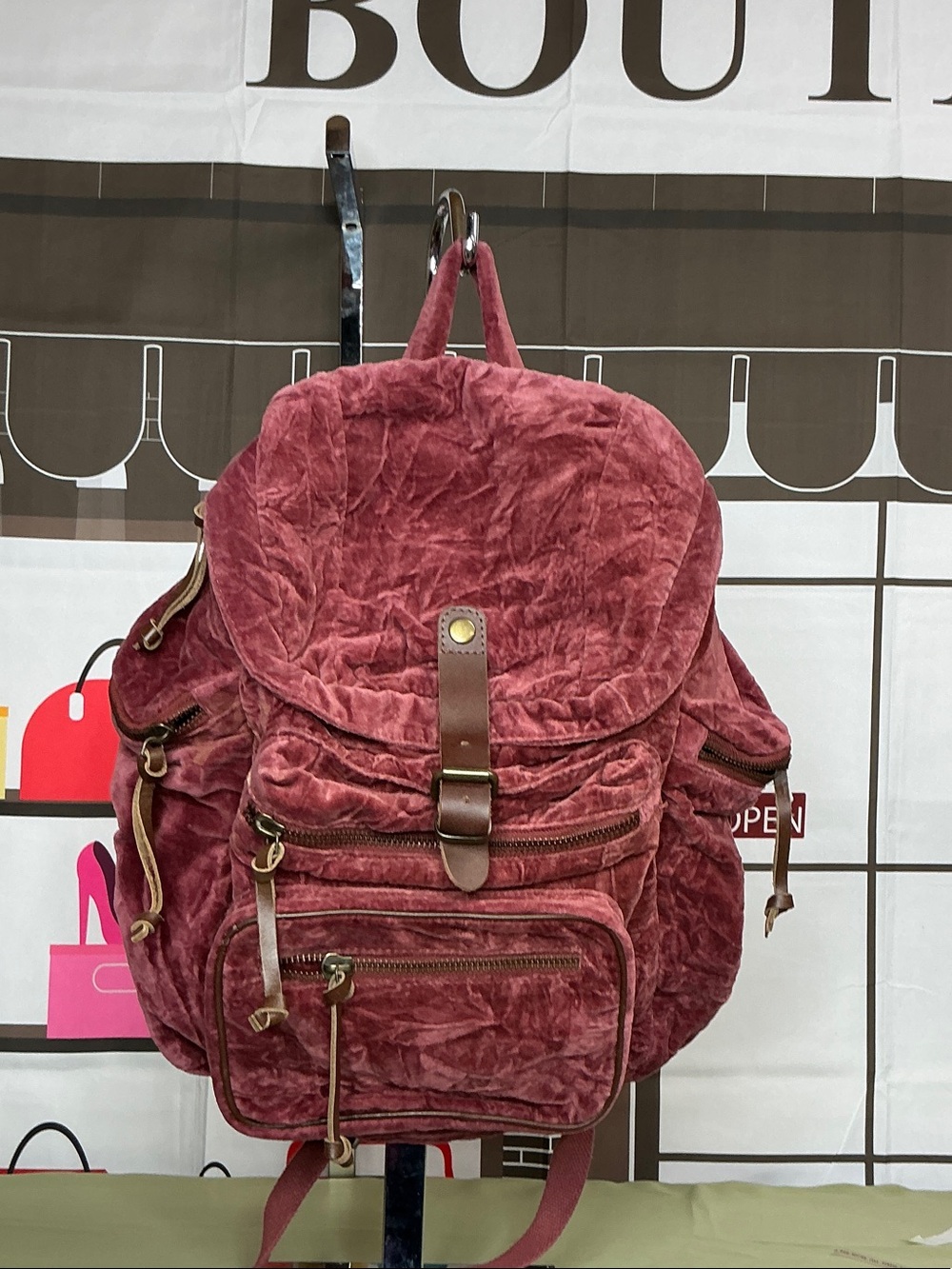 Free People Velvet Backpack #2350